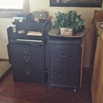 Country Design Style dining desk area before