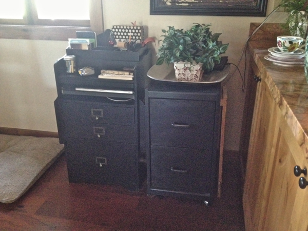 Country Design Style dining desk area before