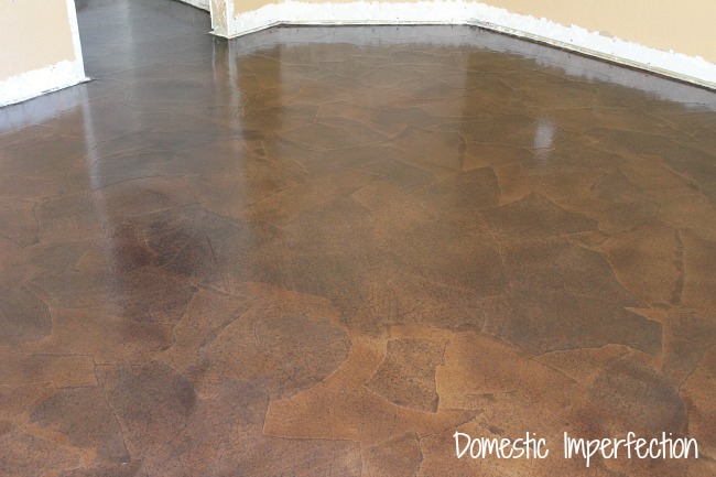Domestic Imperfection brown paper flooring