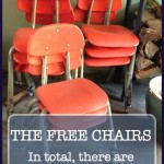 A Thrifter In Disguise schoolhouse chairs before