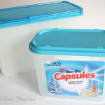 Sum of Their Stories plastic tubs before