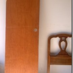 The Little Moments closet door before