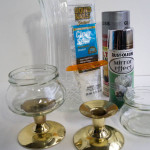 Designed Decor mercury glass objects before