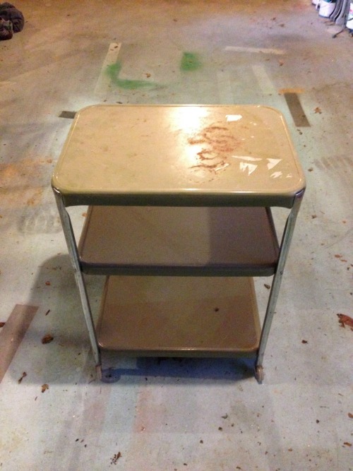 Rain on a Tin Roof bar cart before