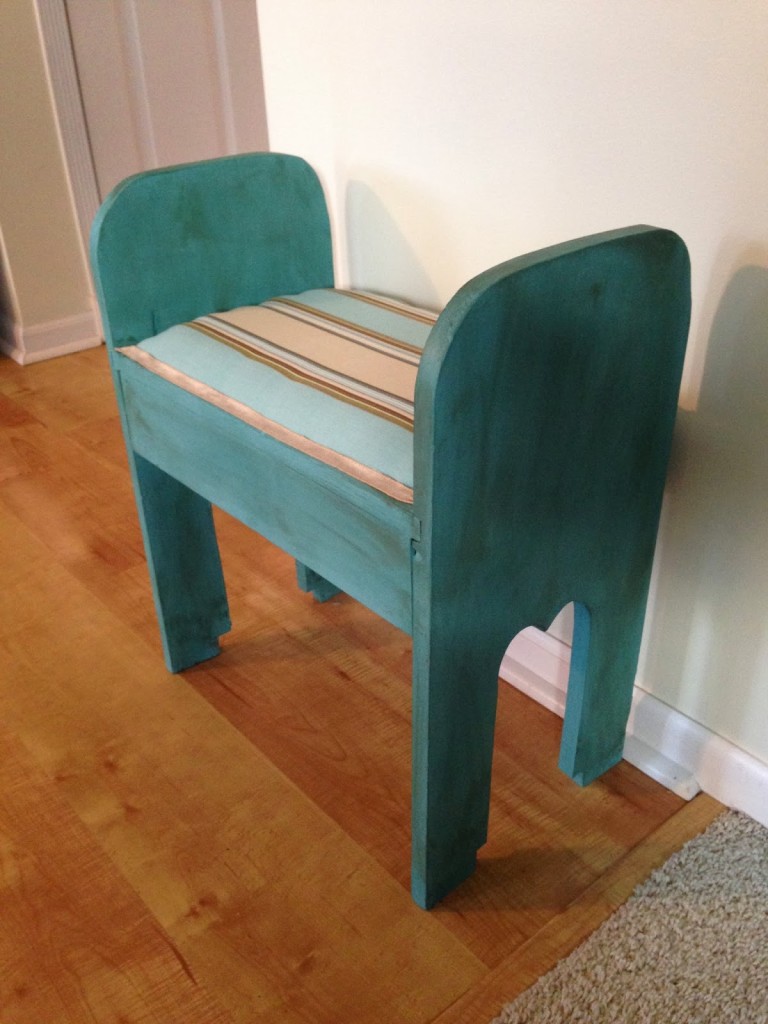 Thrifty Treasures bench after