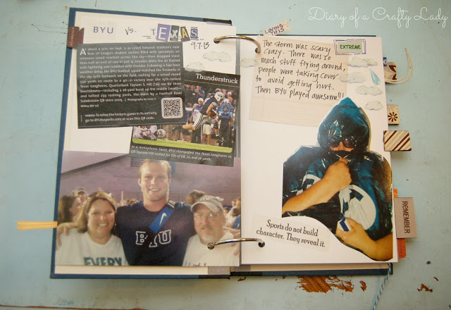 Diary of a Crafty Lady smash book after