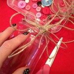 Laura Kelly Designs glass bottle before