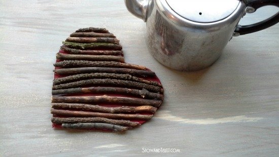 Stow and Tell U twig trivet after