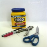 Organized 31 corn starch can upcylce