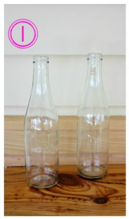 empty glass soda bottles