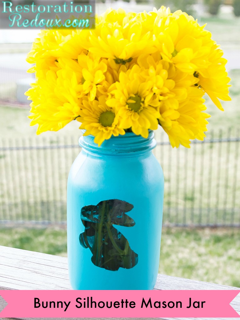 Bunny-Silhouette-Mason-Jar