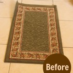 Rug Before Frog Tape Makeover