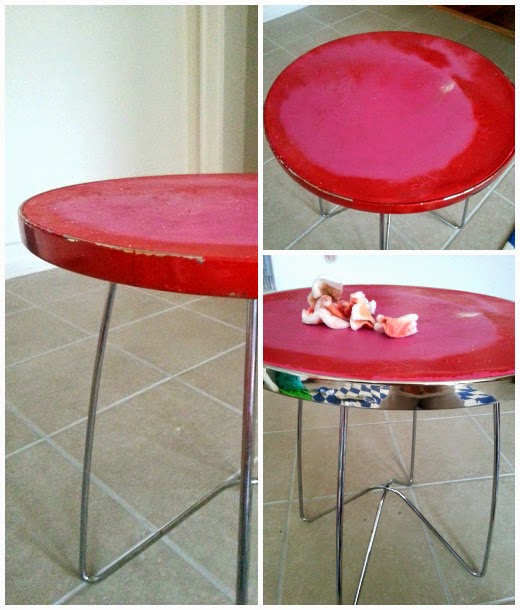 round-metal-end-table