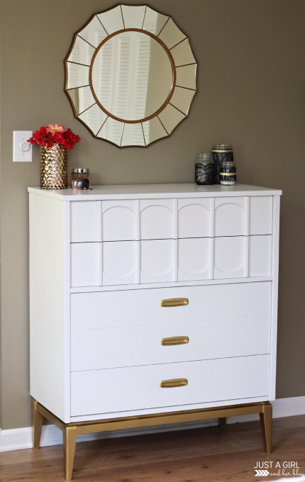 gold-white-dresser-makeover