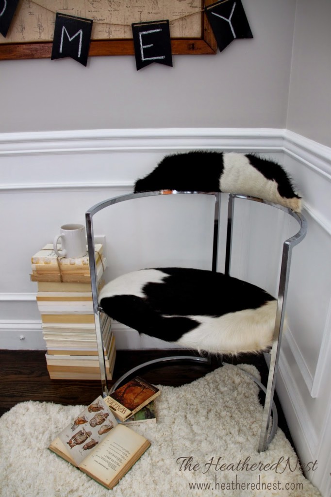 cow-hide-chrome-chair-makeover